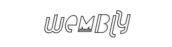 Attracted Monday Outline Italic  Free Fonts Download