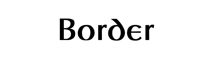 Border Auptimagh AH Font