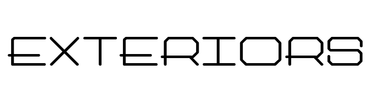 EXTERIORS Architext Bold Font