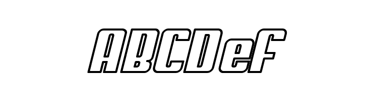 My Puma Oblique Outlined  Free Fonts Download