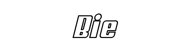 My Puma Oblique Outlined  Free Fonts Download