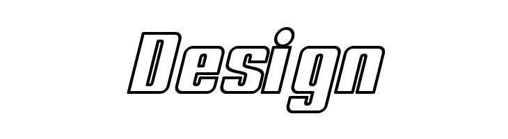 My Puma Oblique Outlined  Free Fonts Download