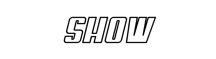 My Puma Oblique Outlined  Free Fonts Download