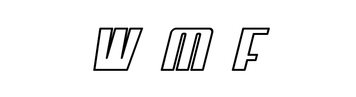 My Puma Oblique Outlined  Free Fonts Download