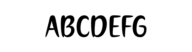 ABCDEFG Mommy's Kitchen Font