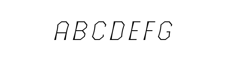 The October Two Light Italic  Free Fonts Download