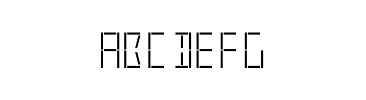 LED Real Regular  Free Fonts Download