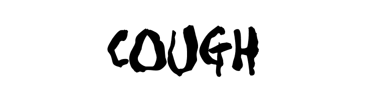 COUGH To forgive Font