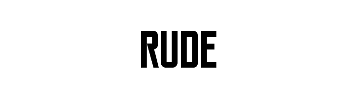 RUDE Reckoner Bold Font