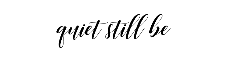 quiet%2Bstill%2Bbe Desyanti Font