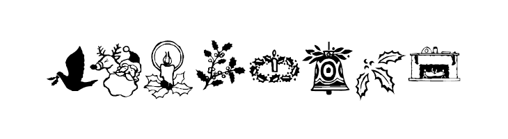 KR Christmas Dings Two  Free Fonts Download