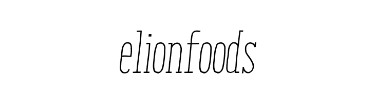EnyoSlabLightItalic  Free Fonts Download