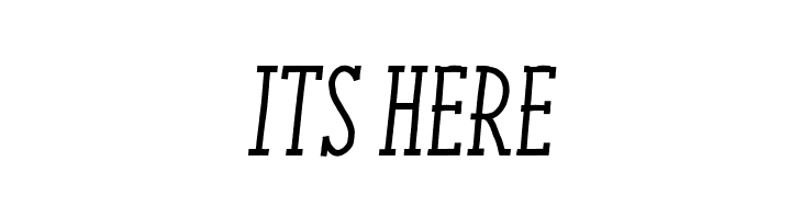 Enyo Slab Medium Italic  Free Fonts Download