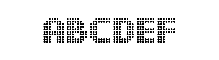 DS Dots Medium  Free Fonts Download