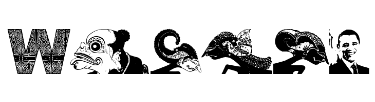 WayangObama2009  Free Fonts Download