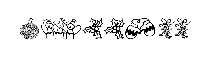 Austie Bost Christmas Doodles  Free Fonts Download