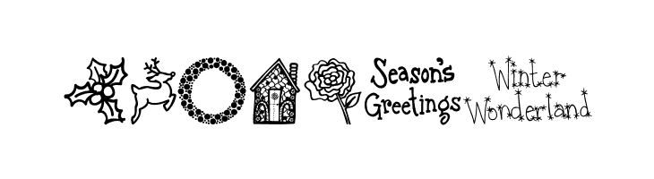 Austie Bost Christmas Doodles  Free Fonts Download