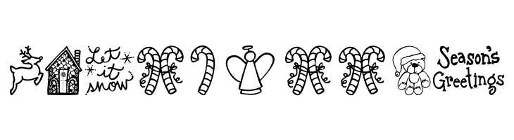 Austie Bost Christmas Doodles  Free Fonts Download
