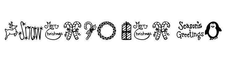 Austie Bost Christmas Doodles  Free Fonts Download