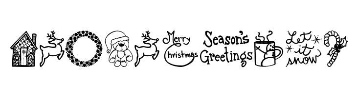 Austie Bost Christmas Doodles  Free Fonts Download