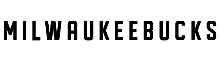 MILWAUKEEBUCKS DISPLAYED Font