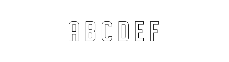 DISPLAYEDoutline  Free Fonts Download