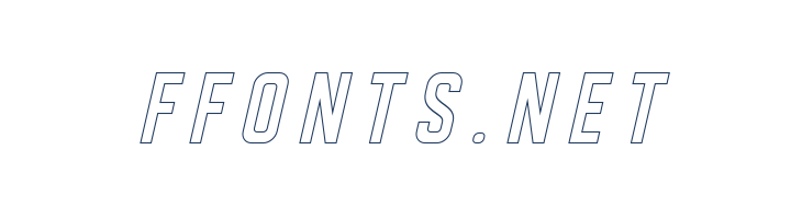 DISPLAYEDObliqueoutline font — Lorem ipsum body text preview