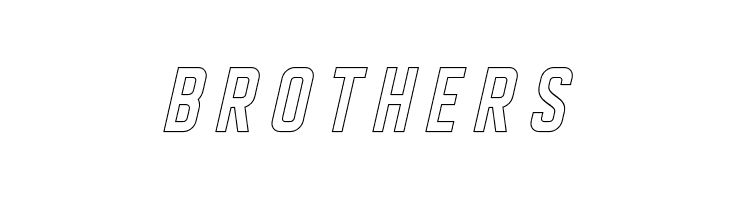 DISPLAYEDObliqueoutline  Free Fonts Download