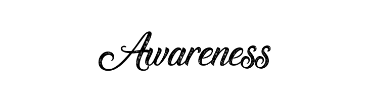Awareness Waving at Christmas Font