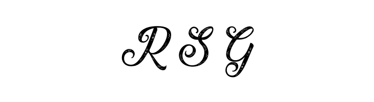 R%2BS%2BG Waving at Christmas Font