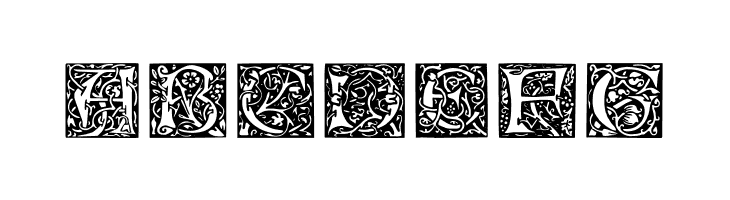 William Morris Initials  Free Fonts Download