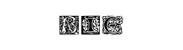 William Morris Initials  Free Fonts Download