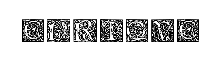William Morris Initials  Free Fonts Download