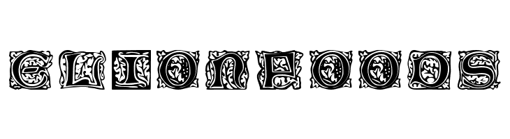 William Morris Initials  Free Fonts Download