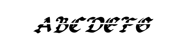 Uberh&ouml;lme Lazar Italic  Free Fonts Download