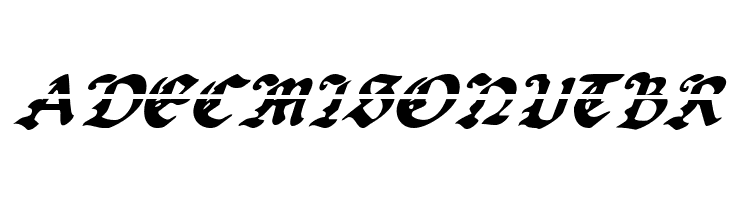 Uberh&ouml;lme Lazar Italic  Free Fonts Download