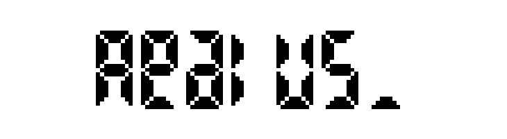 Bittypix Countdown  Free Fonts Download