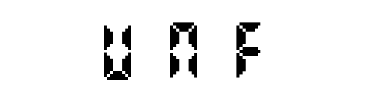 Bittypix Countdown  Free Fonts Download