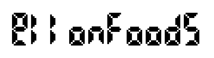 Bittypix Countdown  Free Fonts Download