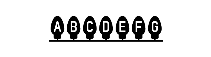 Xmas Fairy Lights Solid  Free Fonts Download