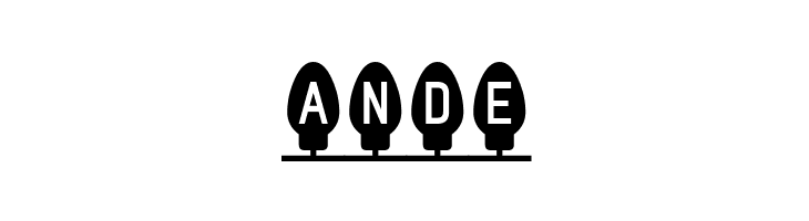 Xmas Fairy Lights Solid  Free Fonts Download