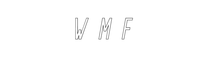 Prestage Outline Italic  Free Fonts Download