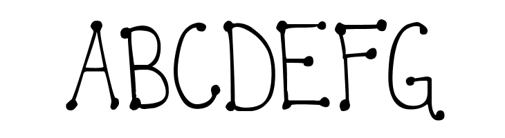 DJB It's Full of Dots Straight  Free Fonts Download