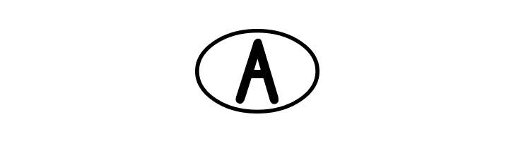 DJB Standardized Test Oval 2  Free Fonts Download