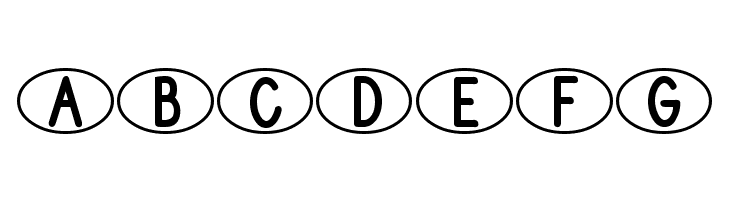 DJB Standardized Test Oval 2  Free Fonts Download