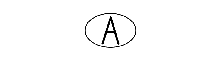 DJB Standardized Test Oval  Free Fonts Download