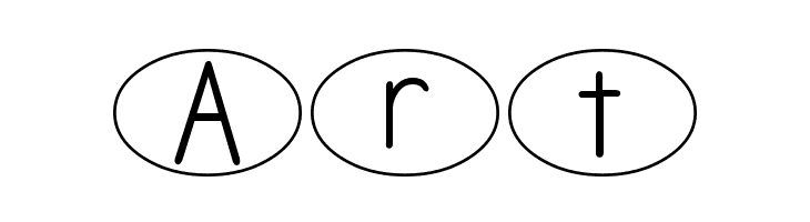DJB Standardized Test Oval  Free Fonts Download