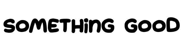 SOMETHING%2BGOOD Jumping Font