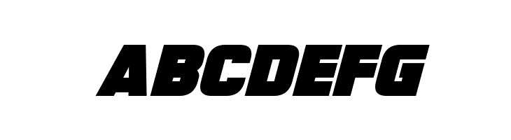 Megabomb Italic  Free Fonts Download