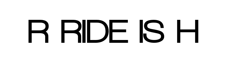 R%2BRIDE%2BIS%2BH Walkway Black Font